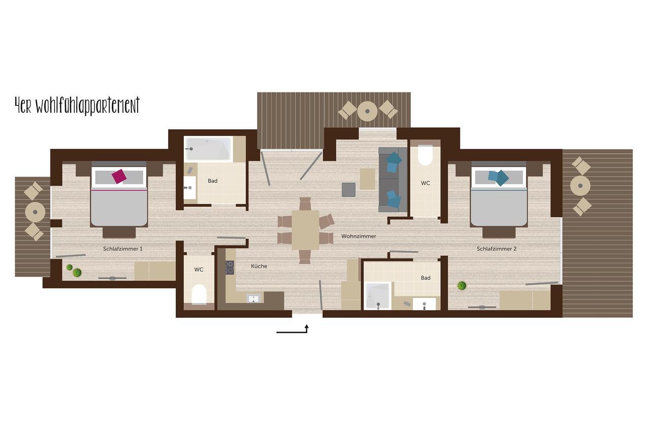 Apartment Stoanmandl Wohlfuehlappartements Neustift im Stubaital